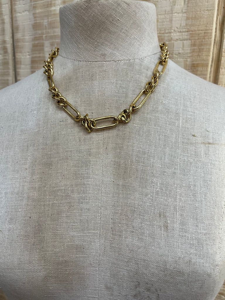 Brass Link Chain Necklace