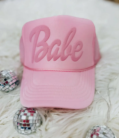 Pink Trucker Hat "Babe"