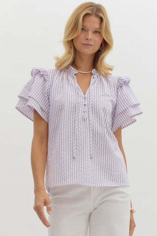 The Brealynn Lavender Top