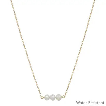 GOLD & PEARL NECKLACE