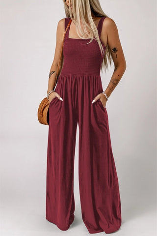 The Jennifer Smocked Jumpsuit